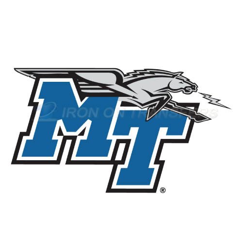 Middle Tennessee Blue Raiders Logo T-shirts Iron On Transfers N5